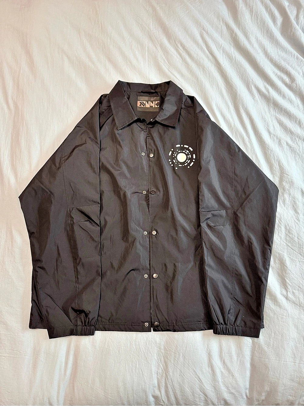 Electric Sunshine NYC Black Graphic Coach Jacket